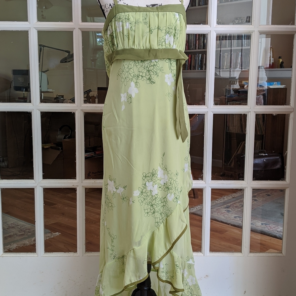 Studio Y size 15 green maxi dress